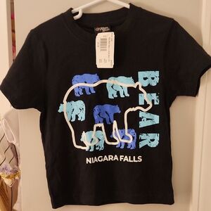 NWT 2T Niagara Falls Kids Black Bear T-Shirt